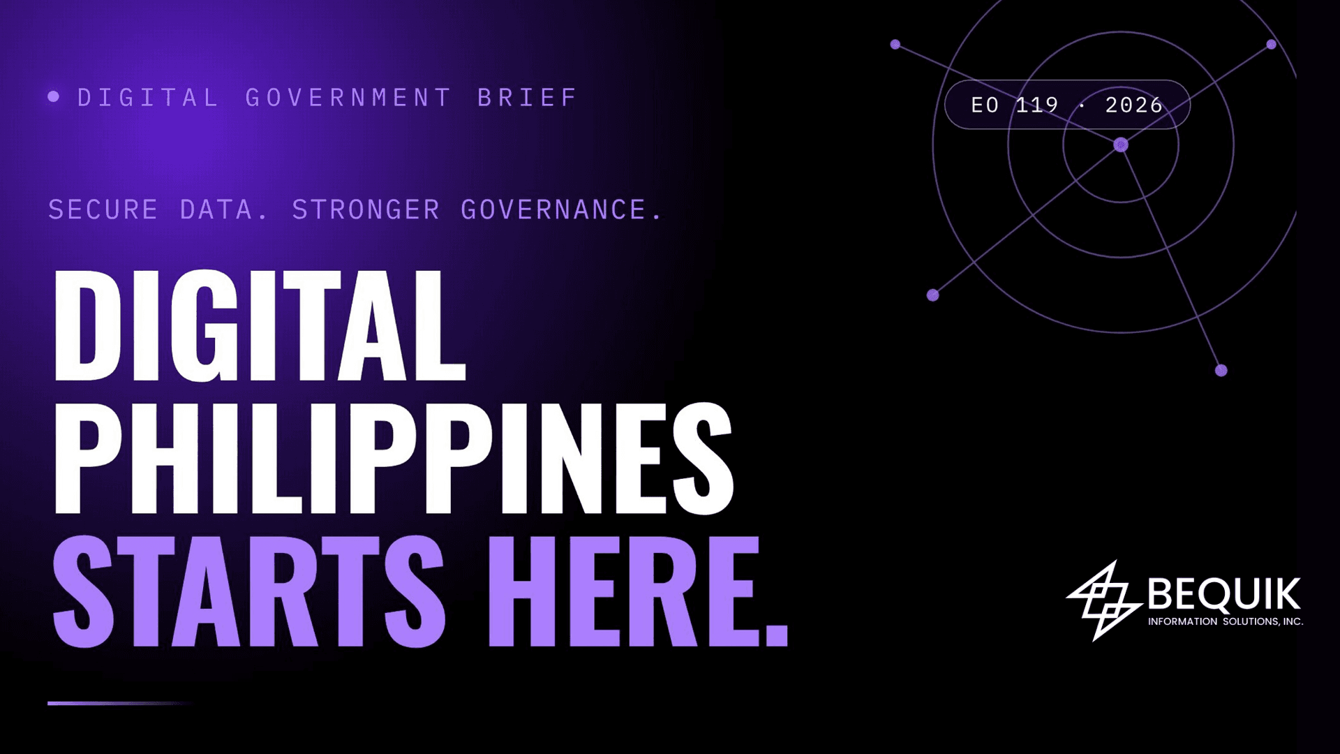 EO 119 (2026) Explained: Philippine Government Data Classification & Residency Framework