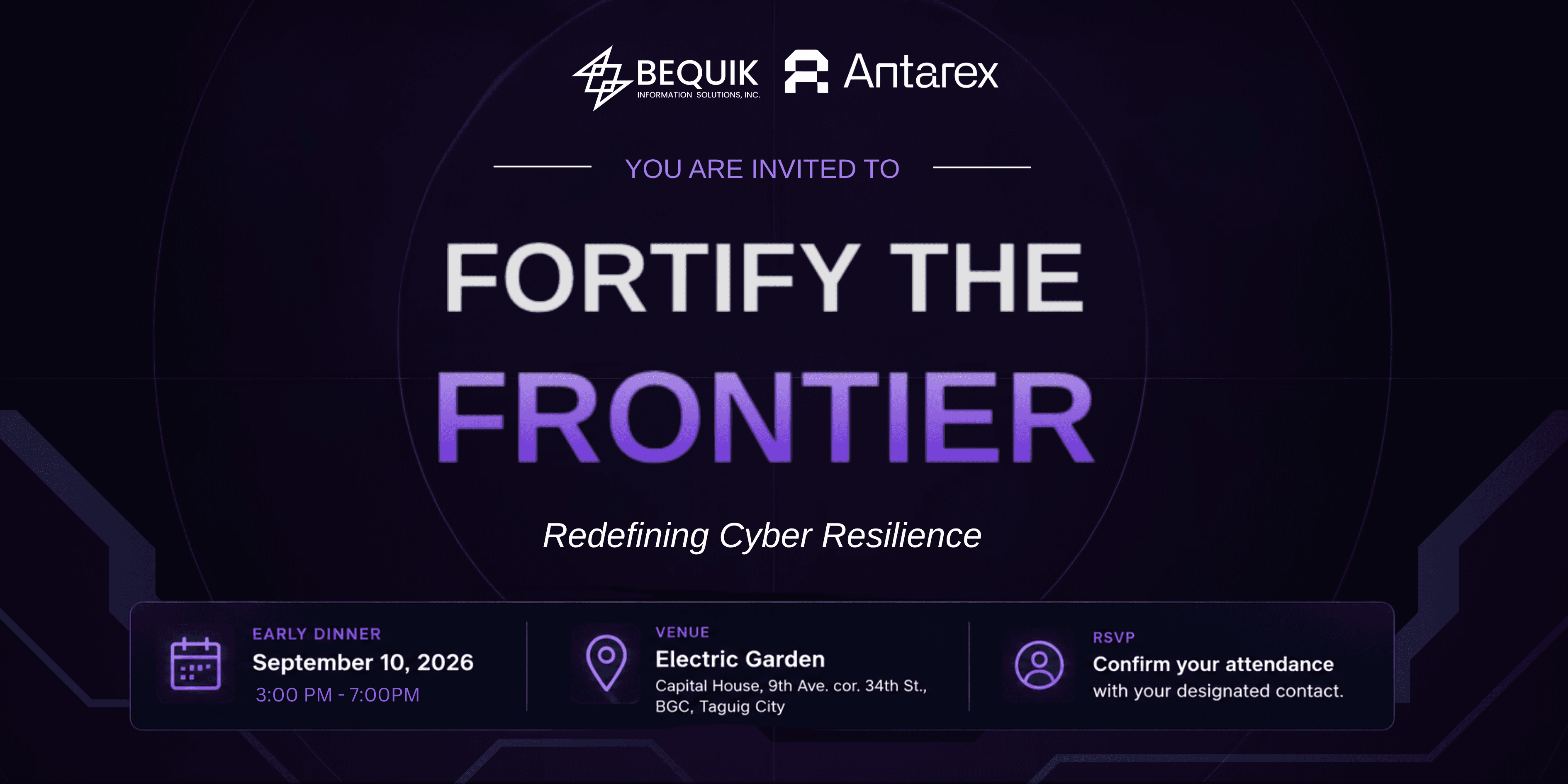 FORTIFY THE FRONTIER: Bequik × Antarex Redefining Cyber Resilience